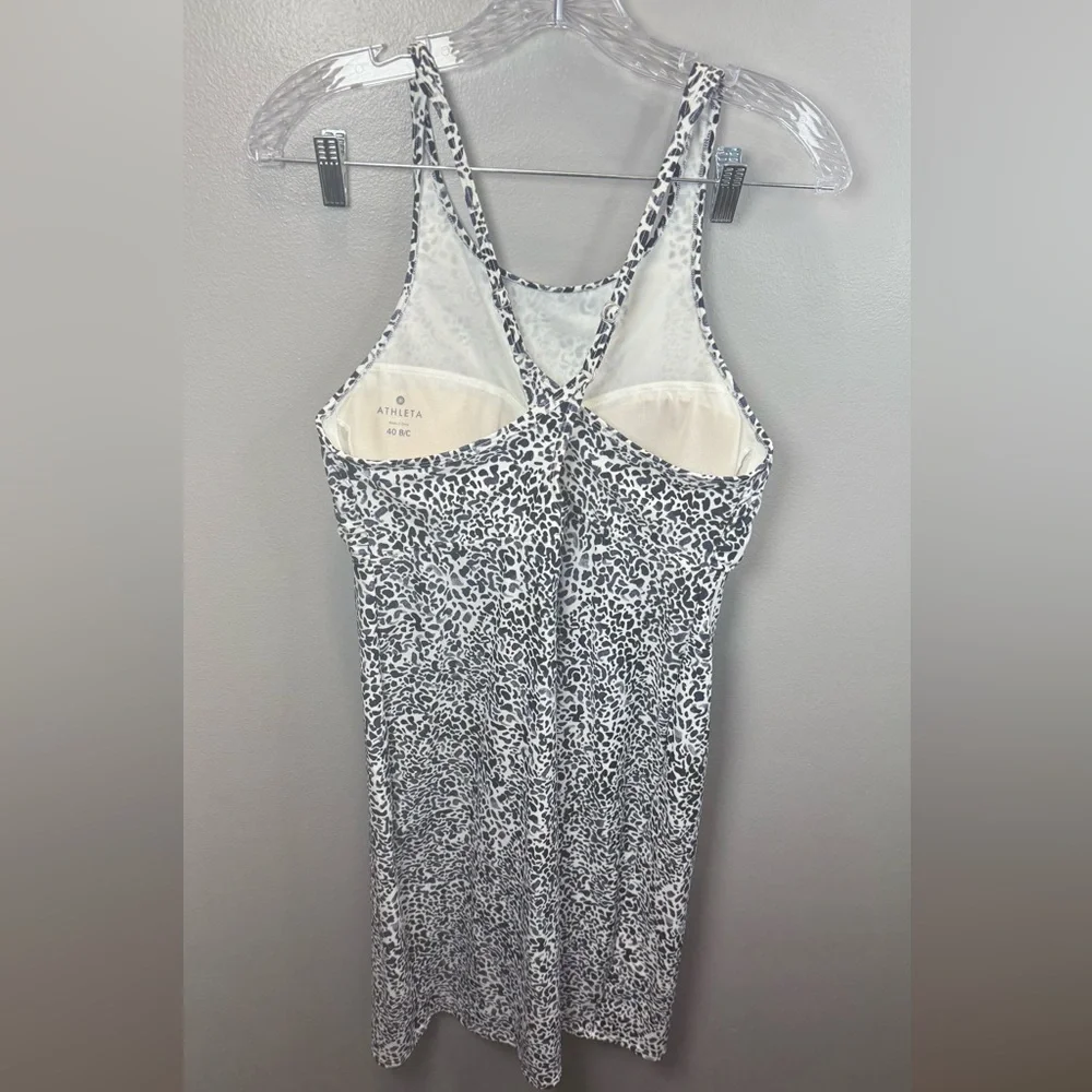 Athleta Zimbabwe‎ High Neck High Neck Swim Navy/White Dress Size 40 B/C
